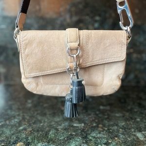 L.A.M.B. Leather Crossbody with Tassles